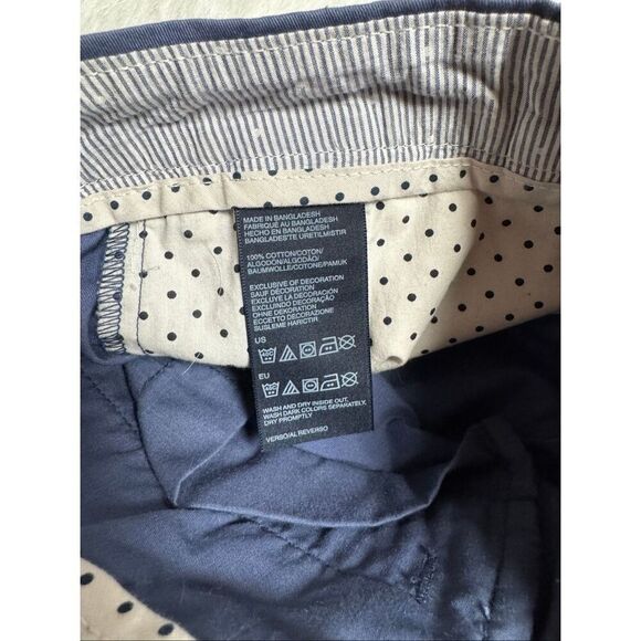 Tommy Hilfiger Womens Blue Anchor Nautical Chino Shirts Size 2 - Picture 6 of 6